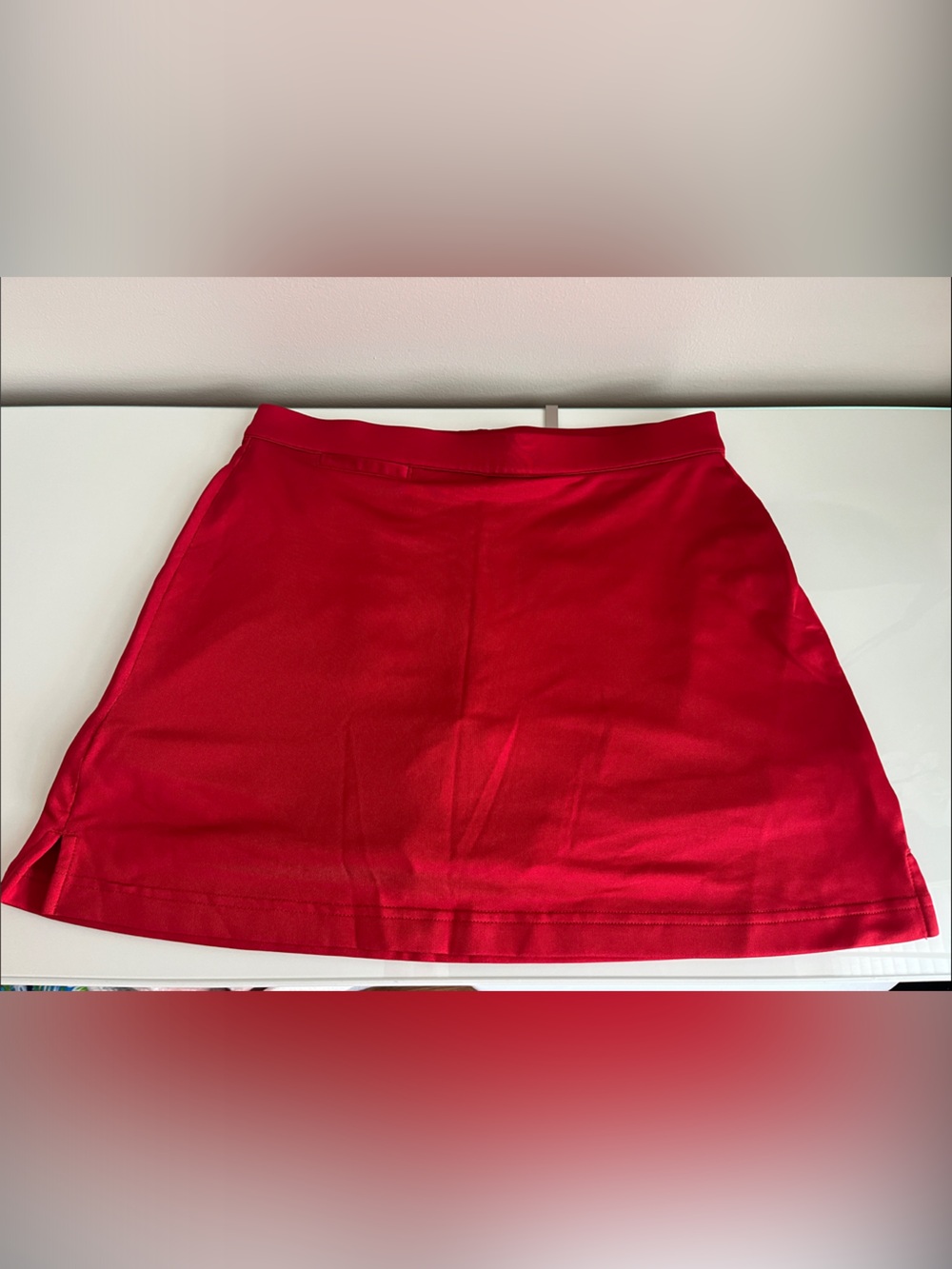 adidas Bright Red Athletic Mini Skirt